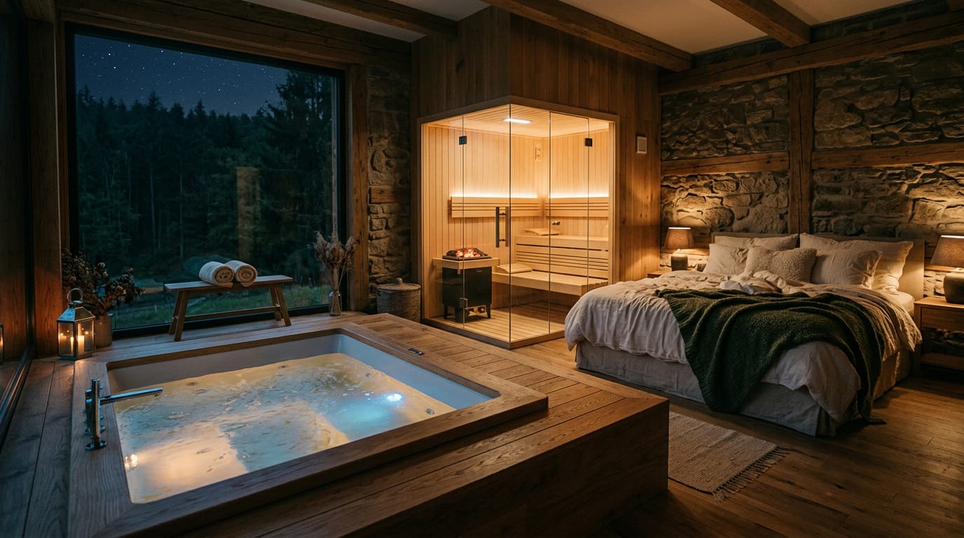 Privátní wellness na noc: jak to funguje, kolik stojí a kde ho najdete