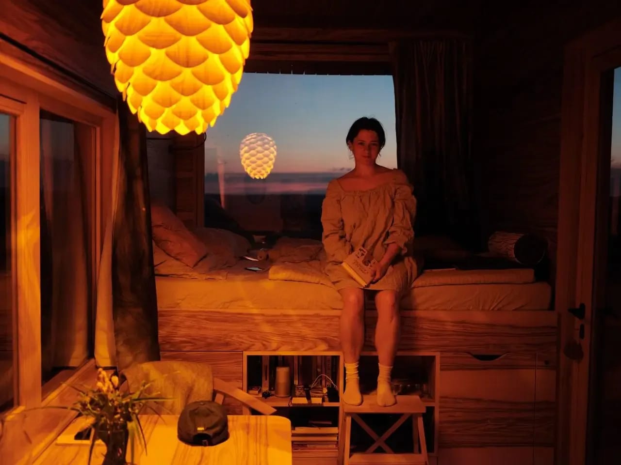 Glamping Na Malém Háji (Krušné hory): Glamping Na Malém Háji – ranní mlhy nad Krušnými horami
